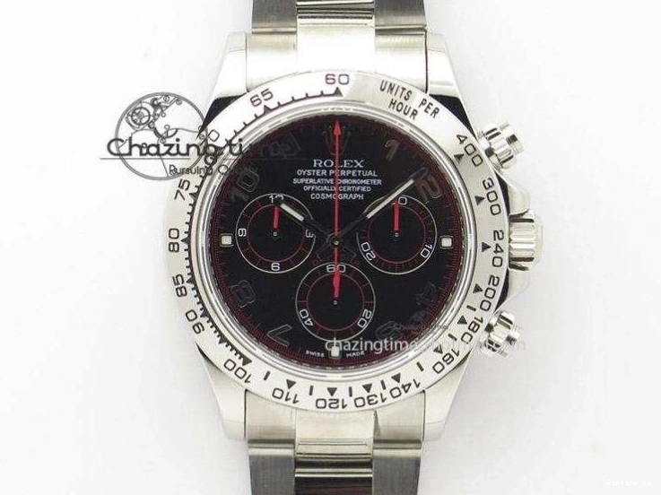 1223 FashionForward Daytona White Ceramic 5GF Best Edition White Black Dial on White Rubber Strap A 2329